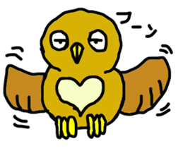 FUKU of an owl sticker #3337958