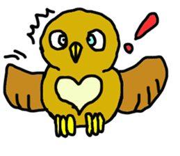 FUKU of an owl sticker #3337959
