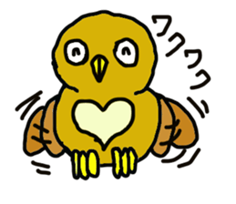 FUKU of an owl sticker #3337960