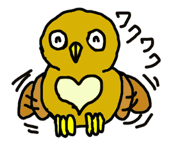 FUKU of an owl sticker #3337960