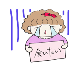 Japanese cute girl stickers sticker #3338345