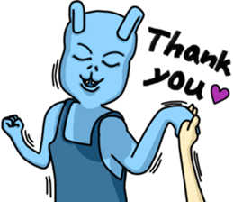 Happy Bunny (Mr. Blue) sticker #3338842