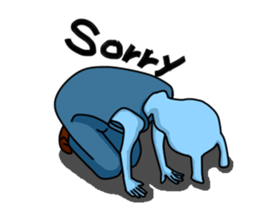 Happy Bunny (Mr. Blue) sticker #3338843