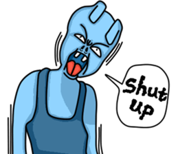 Happy Bunny (Mr. Blue) sticker #3338847