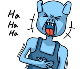 Happy Bunny (Mr. Blue) sticker #3338849