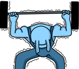 Happy Bunny (Mr. Blue) sticker #3338855