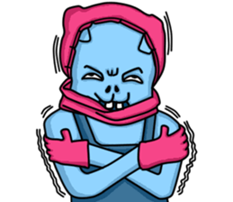 Happy Bunny (Mr. Blue) sticker #3338856