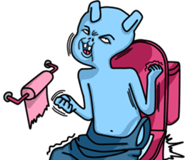 Happy Bunny (Mr. Blue) sticker #3338861