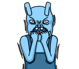 Happy Bunny (Mr. Blue) sticker #3338863