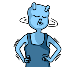 Happy Bunny (Mr. Blue) sticker #3338871