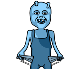 Happy Bunny (Mr. Blue) sticker #3338872