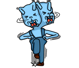 Happy Bunny (Mr. Blue) sticker #3338874