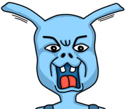 Happy Bunny (Mr. Blue) sticker #3338877