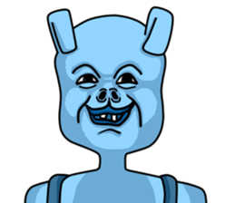 Happy Bunny (Mr. Blue) sticker #3338878