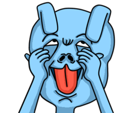 Happy Bunny (Mr. Blue) sticker #3338879