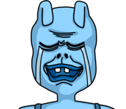 Happy Bunny (Mr. Blue) sticker #3338880