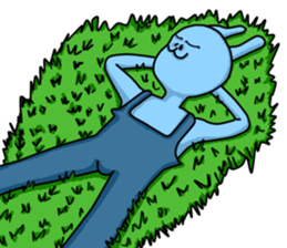 Happy Bunny (Mr. Blue) sticker #3338881