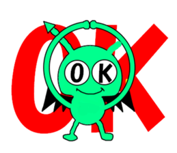 Playful devil sticker #3339296