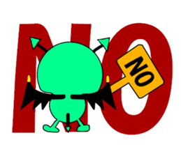 Playful devil sticker #3339298