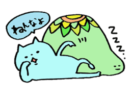 Kansai-born cat and monsters sticker #3339460