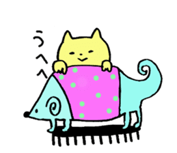 Kansai-born cat and monsters sticker #3339464