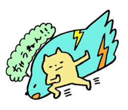 Kansai-born cat and monsters sticker #3339472