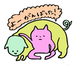 Kansai-born cat and monsters sticker #3339479