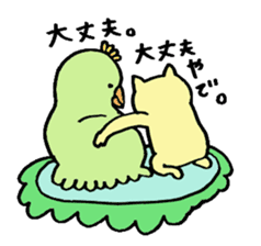 Kansai-born cat and monsters sticker #3339480