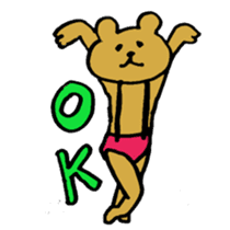 nudity bear sticker #3339647