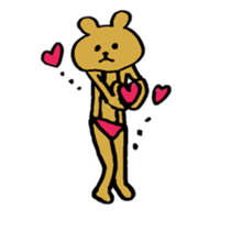 nudity bear sticker #3339678