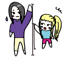 CLIMBING GIRLS sticker #3339982