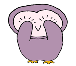 The Owl in the forest sticker #3340062