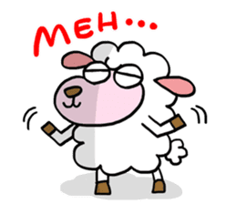 Baa!! I am a sheep. sticker #3340166