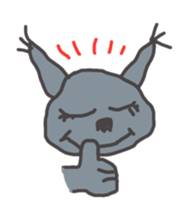 Gray Cat Sticker sticker #3343812