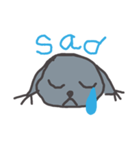 Gray Cat Sticker sticker #3343816