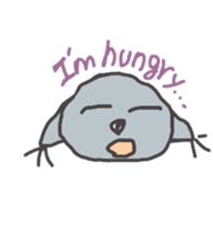 Gray Cat Sticker sticker #3343817