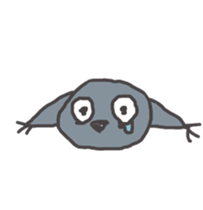 Gray Cat Sticker sticker #3343818