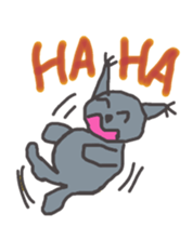 Gray Cat Sticker sticker #3343832