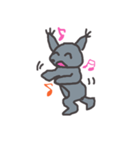 Gray Cat Sticker sticker #3343838