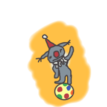 Gray Cat Sticker sticker #3343839