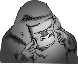 RARIGO of a gorilla sticker #3343849