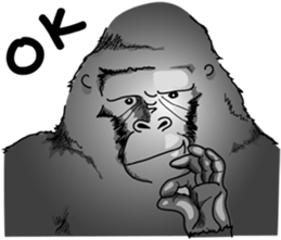 RARIGO of a gorilla sticker #3343850