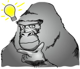RARIGO of a gorilla sticker #3343859
