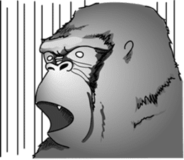 RARIGO of a gorilla sticker #3343870