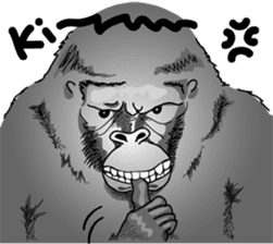RARIGO of a gorilla sticker #3343871