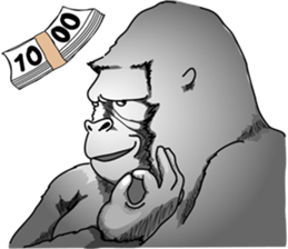 RARIGO of a gorilla sticker #3343877