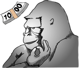 RARIGO of a gorilla sticker #3343877