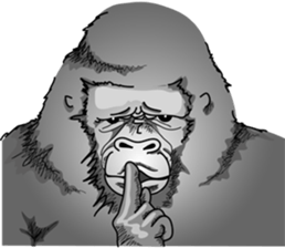 RARIGO of a gorilla sticker #3343879