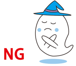 Cute apprentice ghosts sticker #3344445
