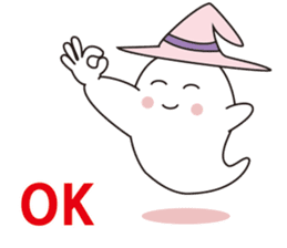 Cute apprentice ghosts sticker #3344450